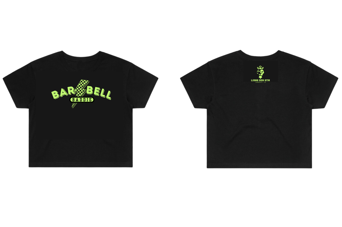 Lions Den Gym Cropped T-Shirt : 030 (Ladies Night)