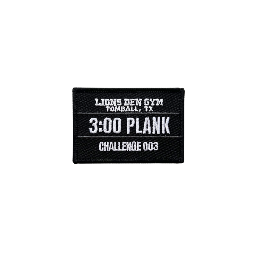 Lions Den Gym Pull Patch : 3:00 Plank Challenge 003
