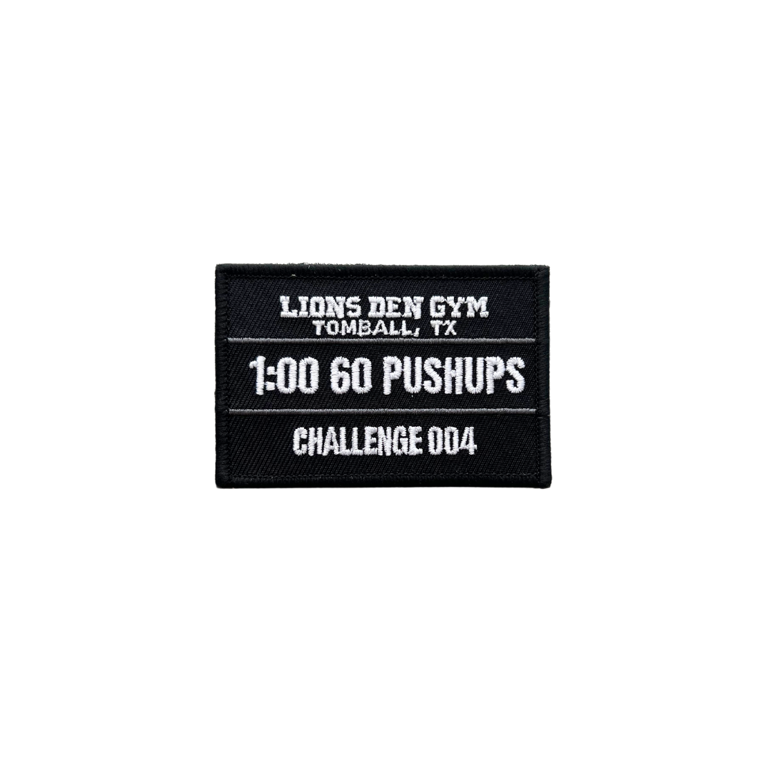Lions Den Gym Pull Patch : 1:00 60 Pushups Challenge 004