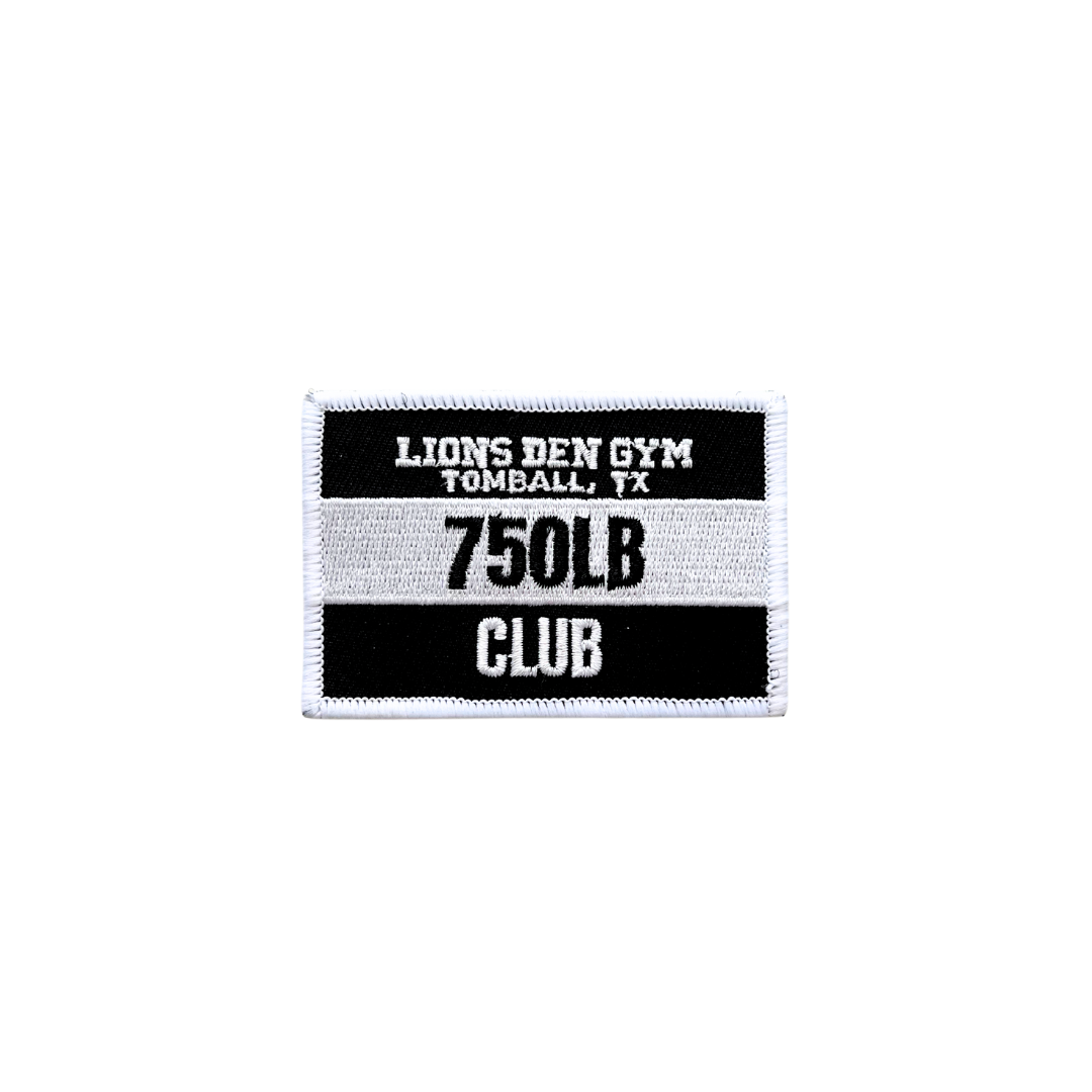 Lions Den Gym Pull Patch : 750LB Club