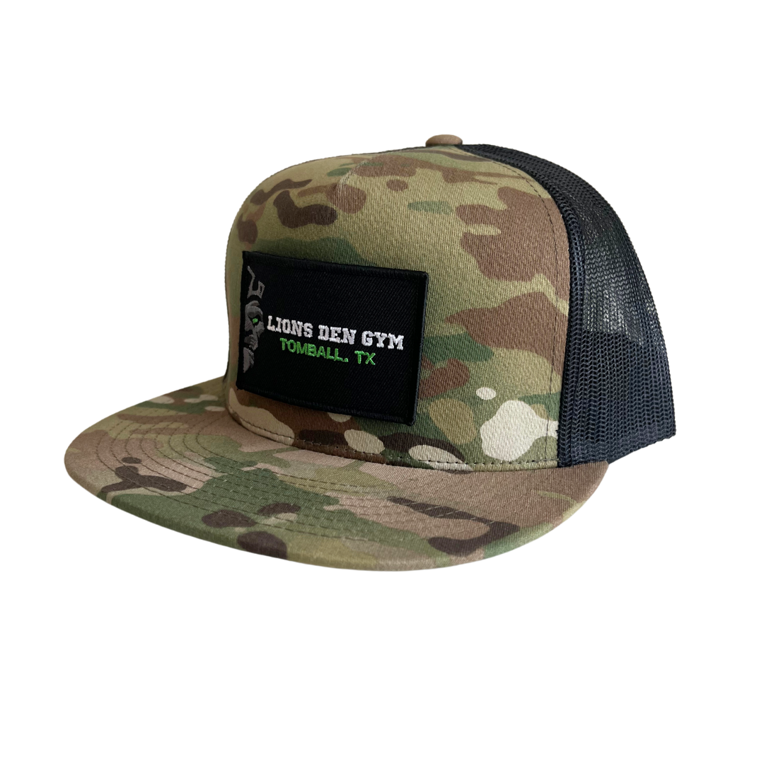 Lions Den Gym Pull Patch Hat : Light Camouflage