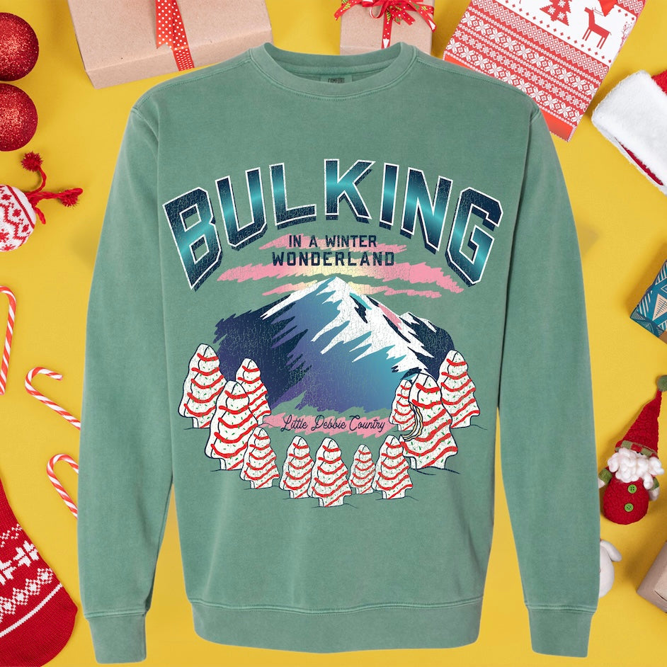 Bulking in a Winter Wonderland - Premium Crewneck