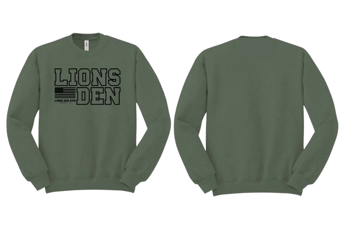 Lions Den Gym Crewneck: 014 Green