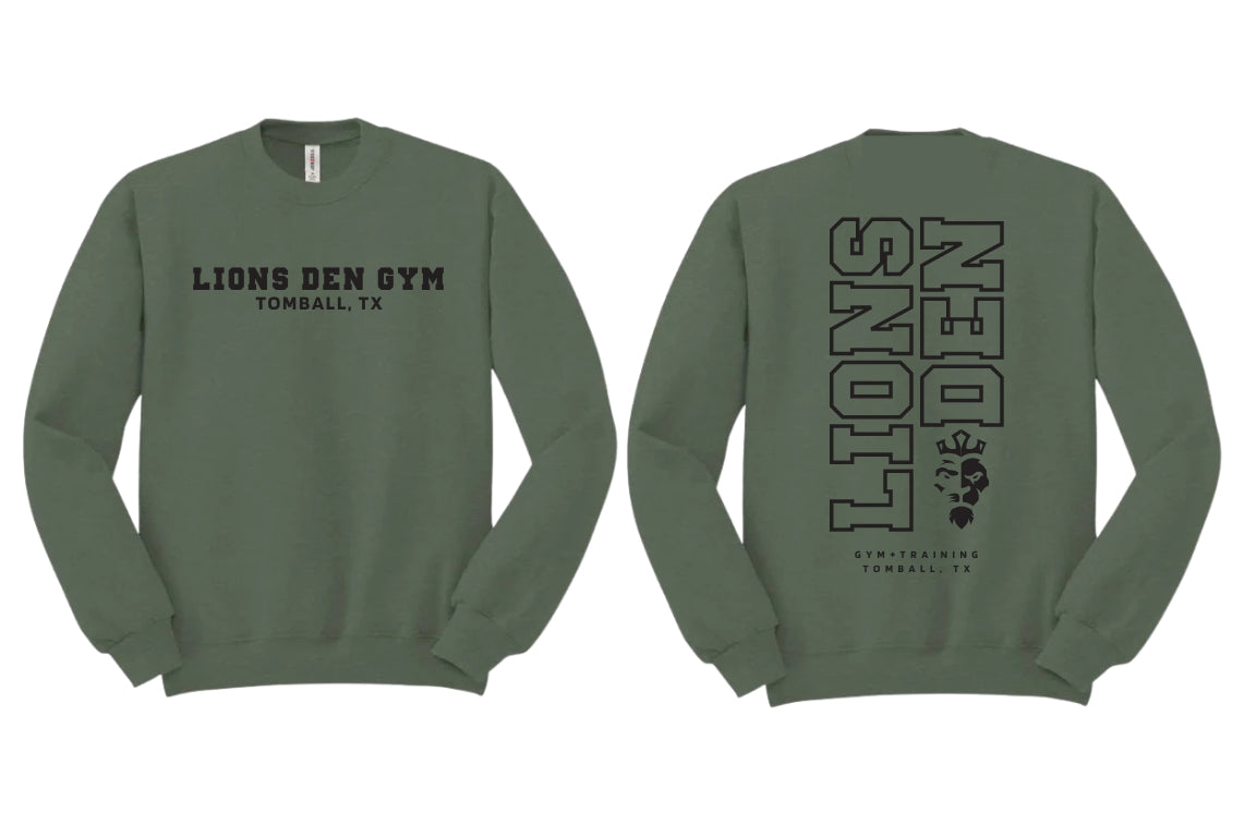 Lions Den Gym Crewneck: 020 Green