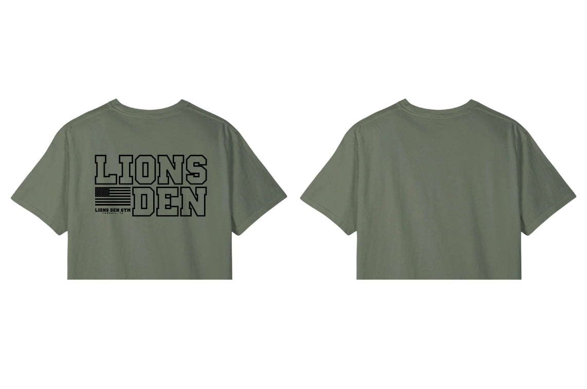 Lions Den Gym Cropped T-Shirt : 014 Green