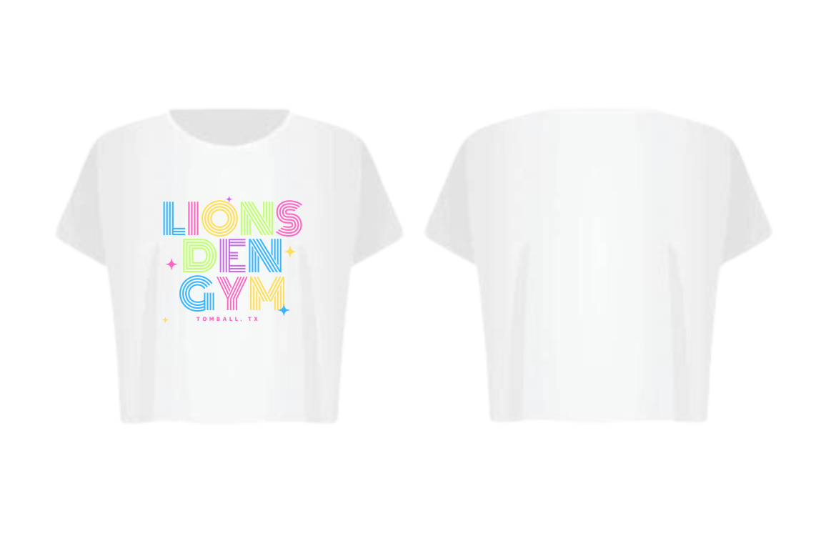 Lions Den Gym Cropped T-Shirt : 025 (Ladies Night)