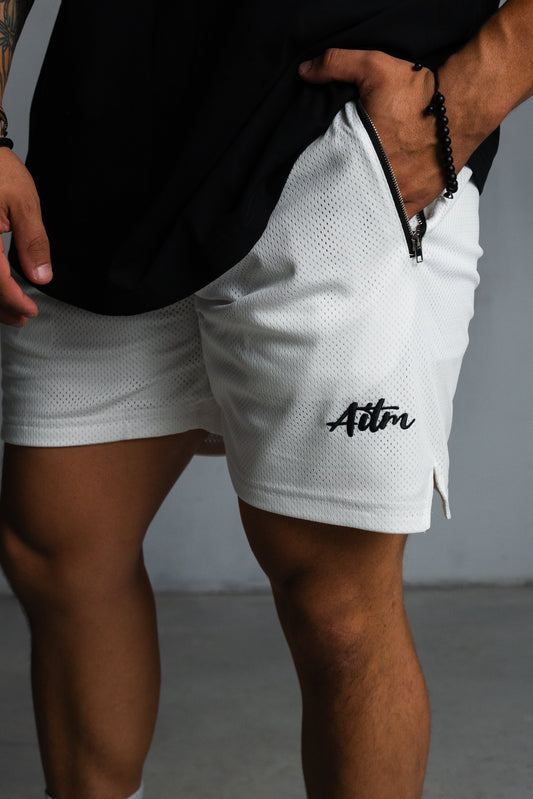 SIG MESH SHORTS WHITE