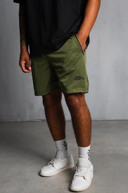 SIG MESH SHORTS OLIVE GREEN