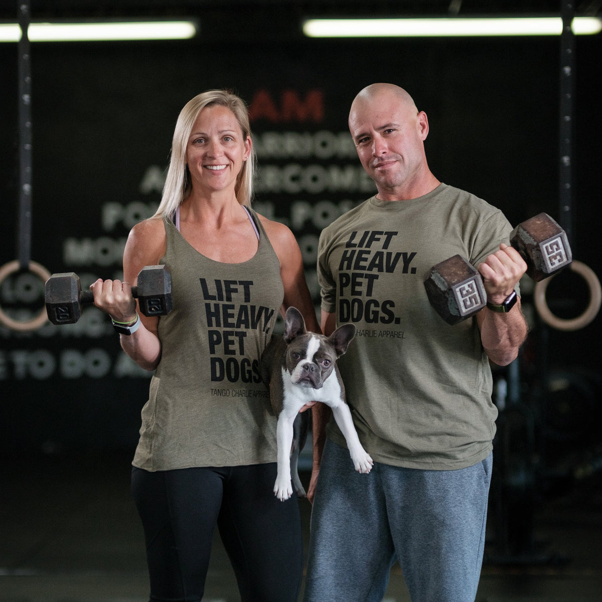 Lift Heavy. Pet Dogs. - Tee
