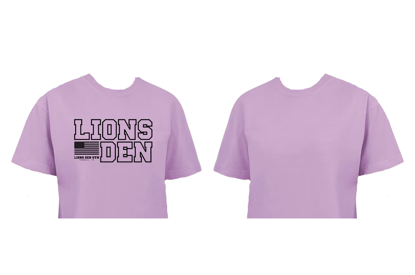 Lions Den Gym Cropped T-Shirt : 027 Purple