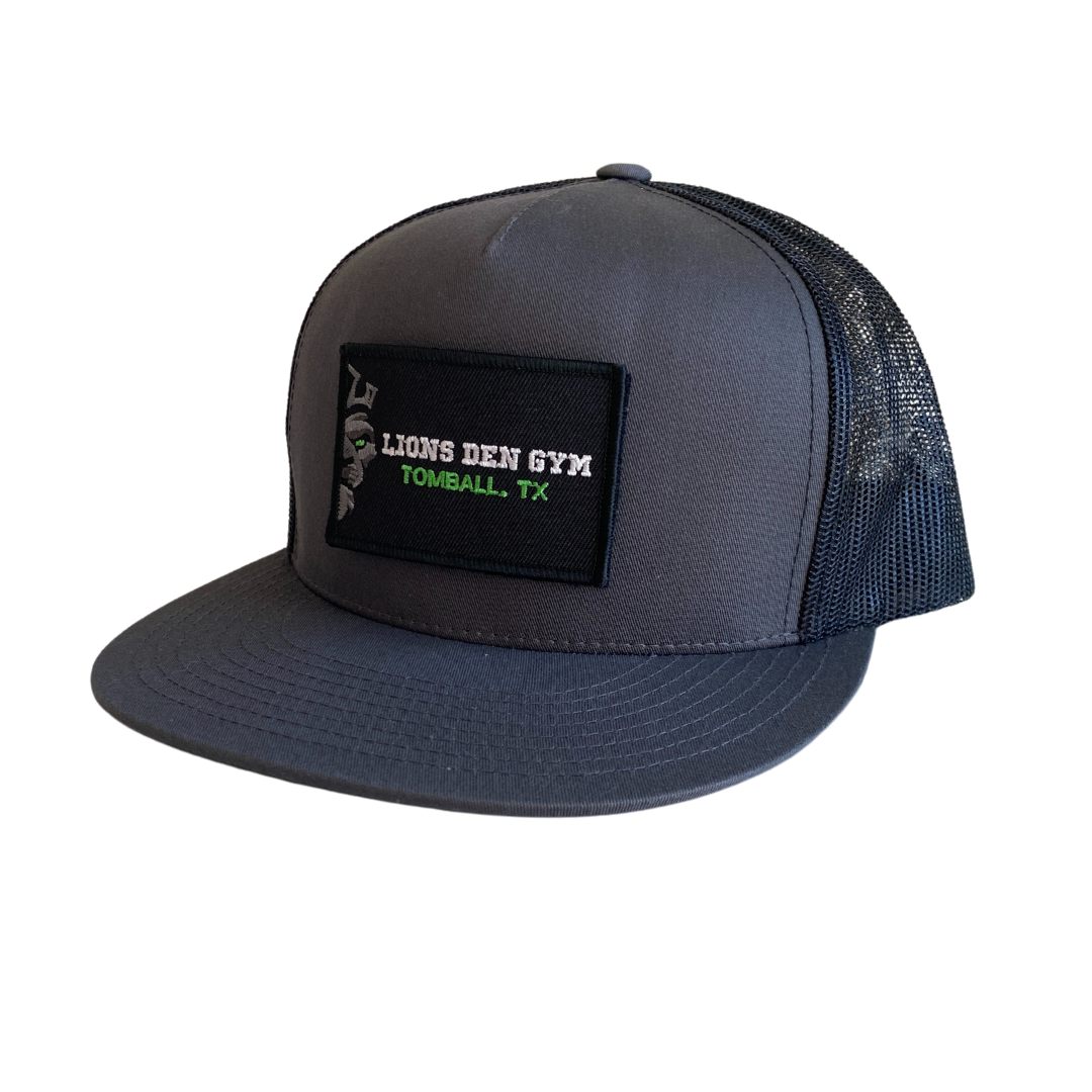 Lions Den Gym Pull Patch Hat : Gray