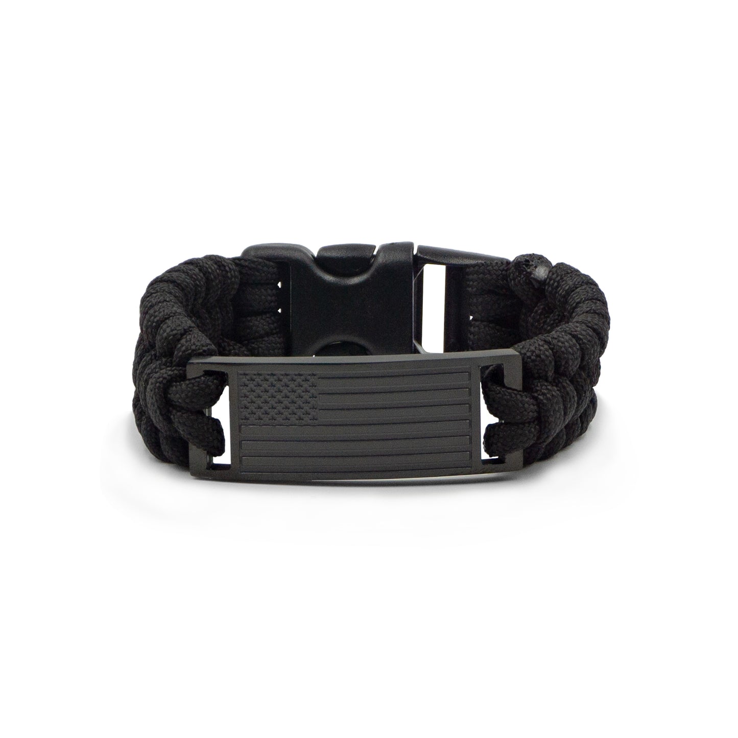 Black USA Flag Paracord Bracelet
