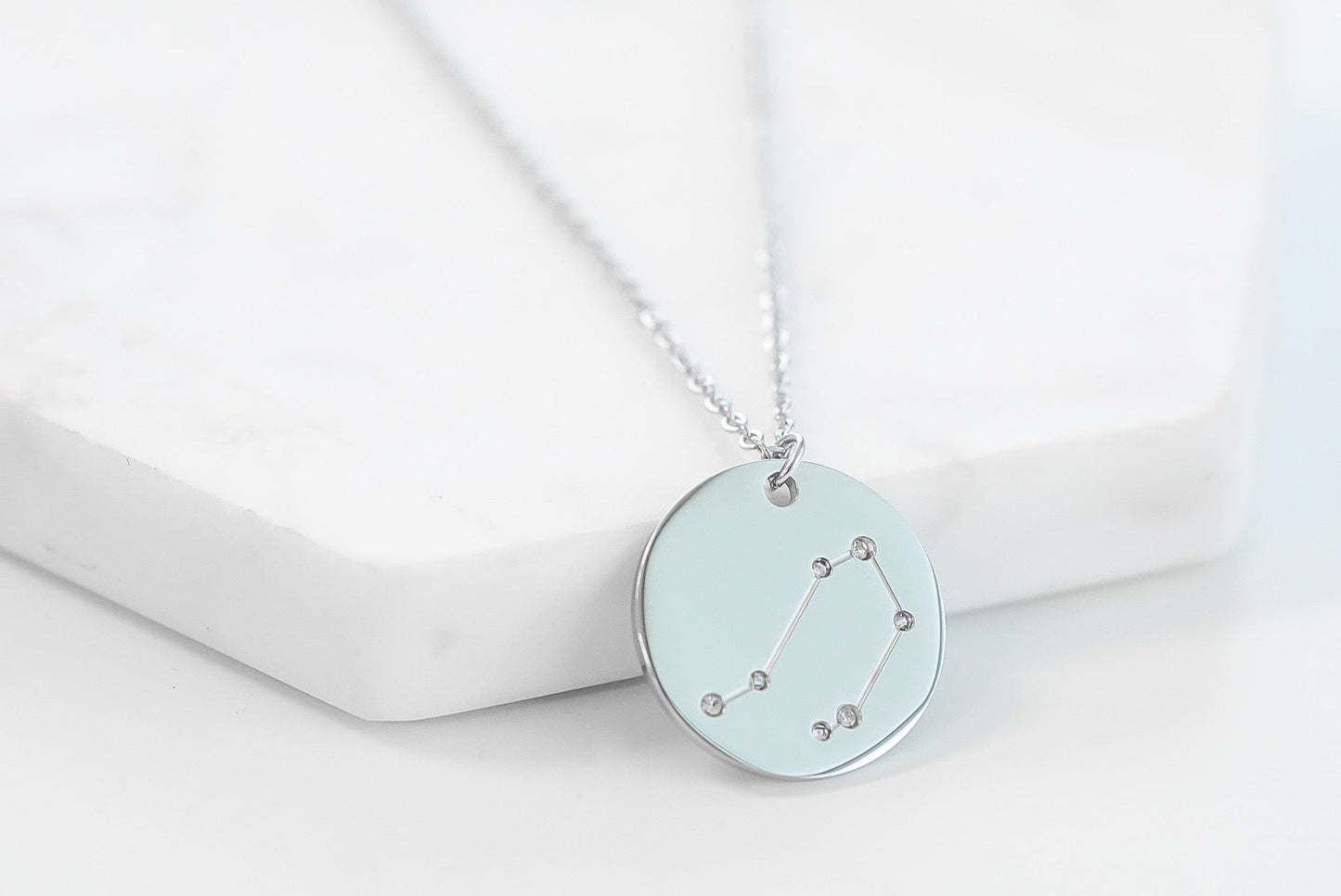 Zodiac Collection - Silver Libra Necklace (Sep 23 - Oct 22)