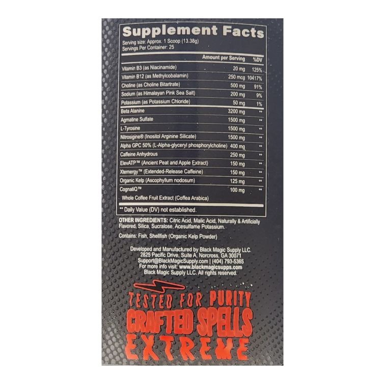 BLACK MAGIC - VILLAIN HIGH STIM - PRE WORKOUT