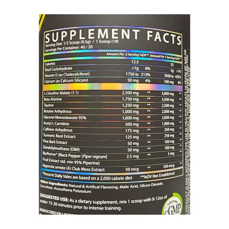 BONEAFIDE - PRE WORKOUT
