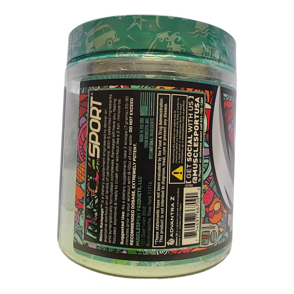 MUSCLE SPORT - RHINO RAMPAGE - PRE WORKOUT