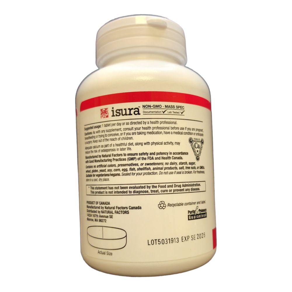 NATURAL FACTORS - CALCIUM CITRATE