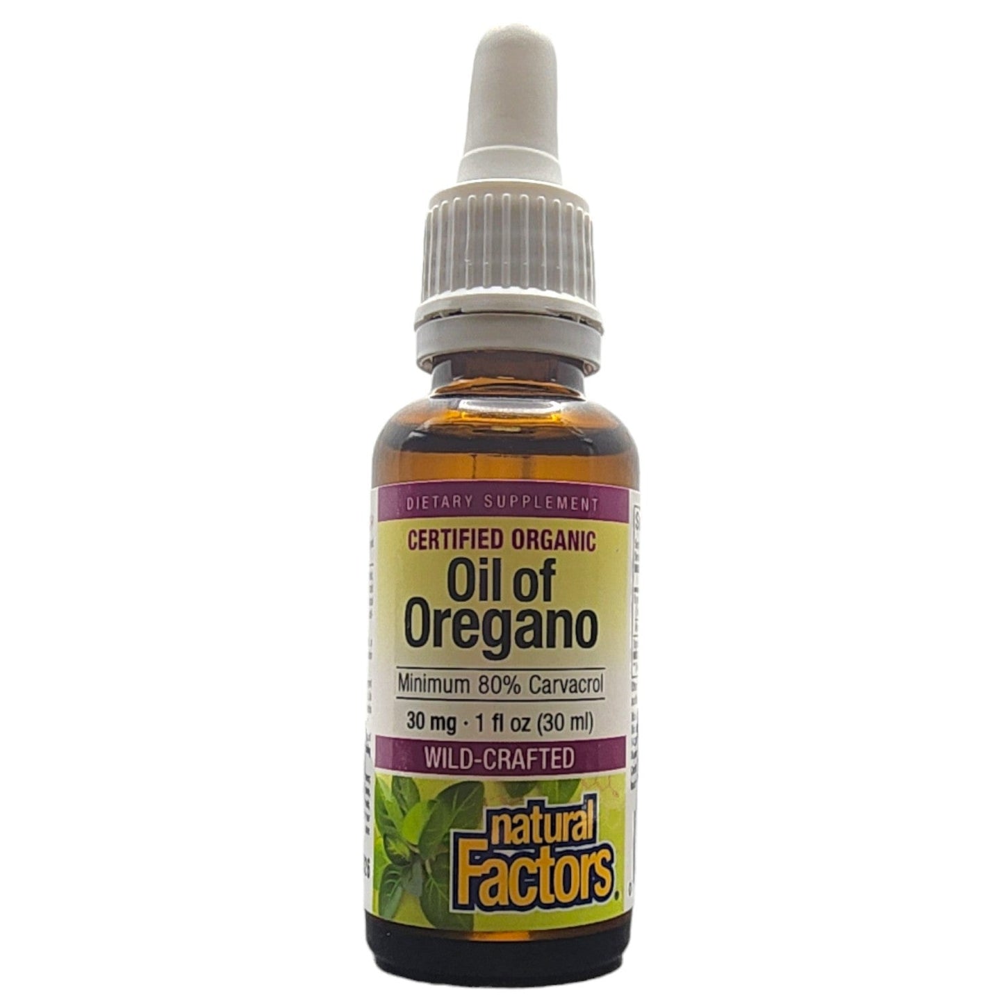 NATURAL FACTORS - CERTIFIED ORGANIC - OIL OF OREGANO