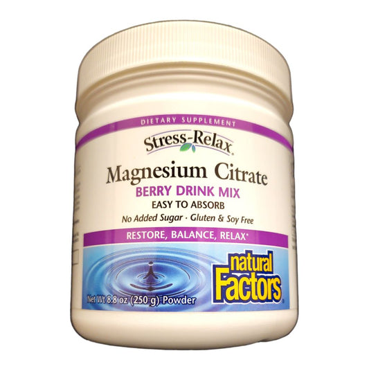 NATURAL FACTORS - MAGNESIUM CITRATE DRINK MIX
