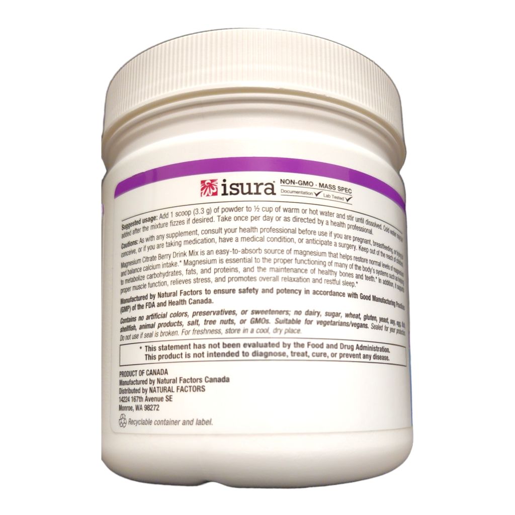 NATURAL FACTORS - MAGNESIUM CITRATE DRINK MIX