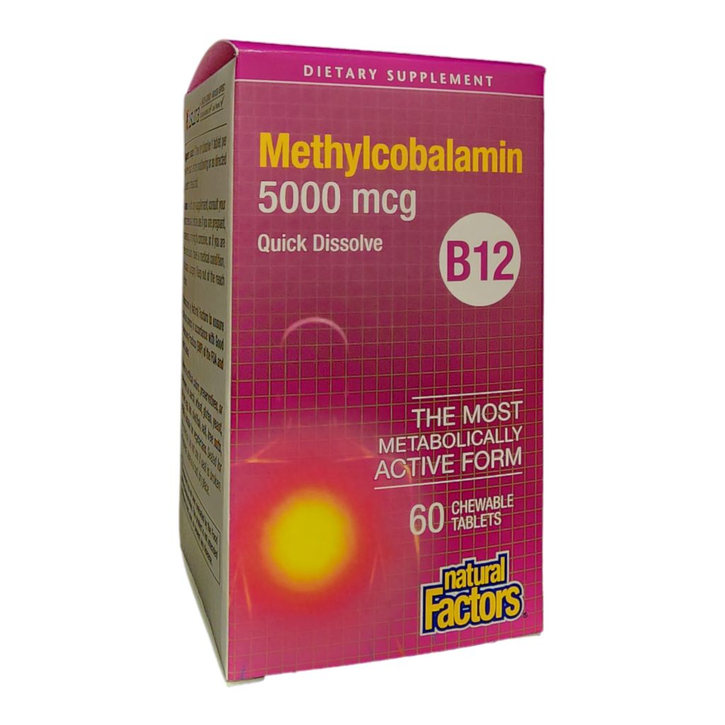 NATURAL FACTORS - METHYLCOBALAMIN B12 5000mcg
