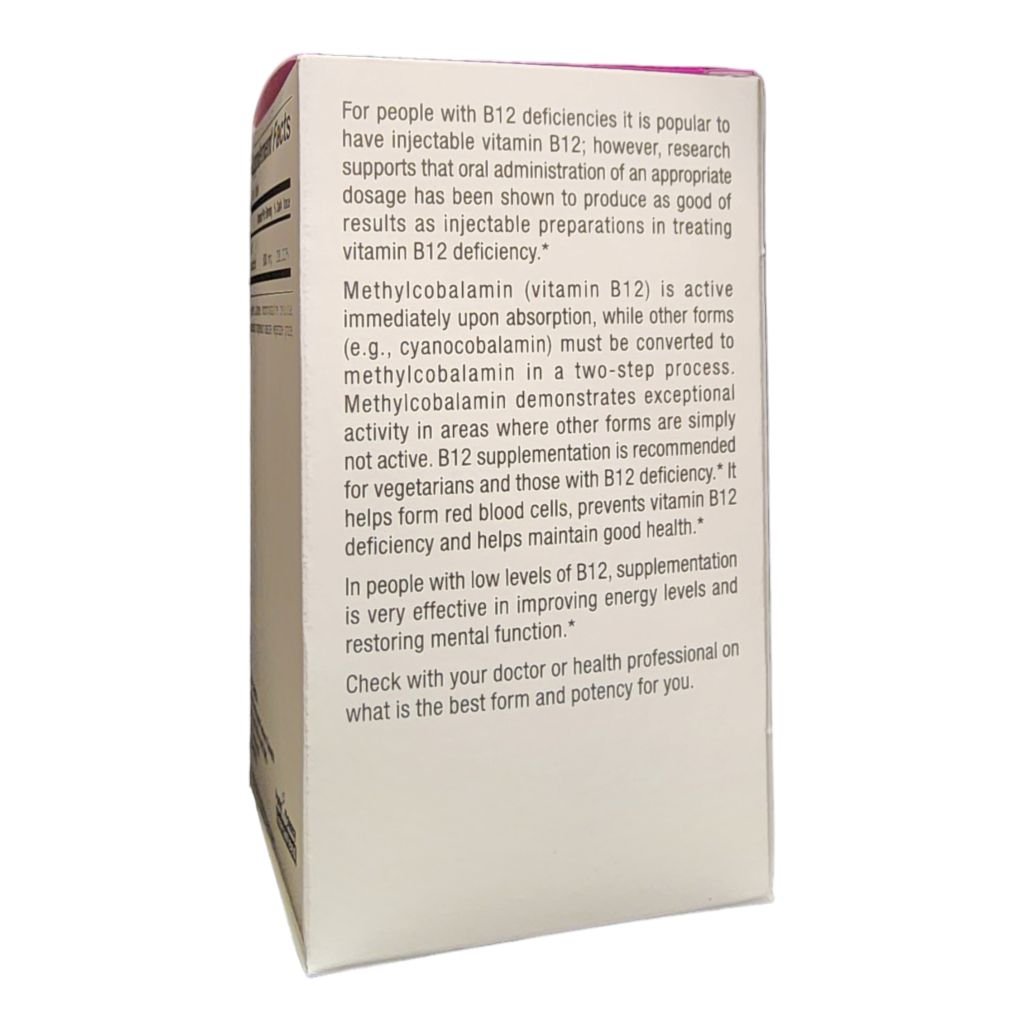 NATURAL FACTORS - METHYLCOBALAMIN B12 5000mcg