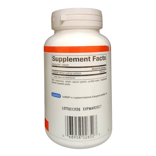 NATURAL FACTORS - MSM 1000 mg CAPSULES