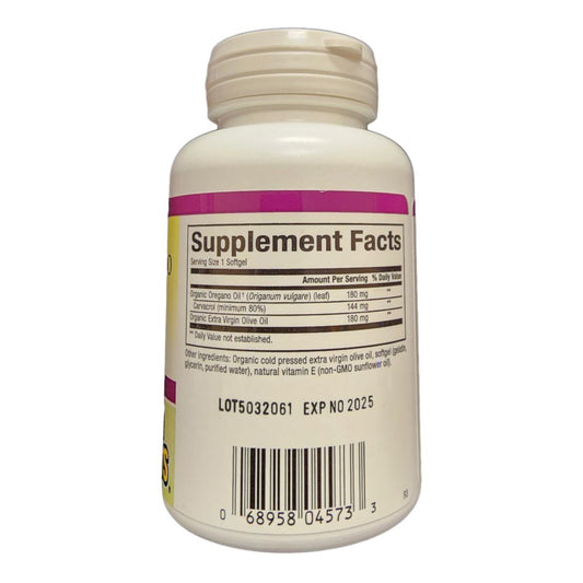 NATURAL FACTORS - OIL OF OREGANO 180MG