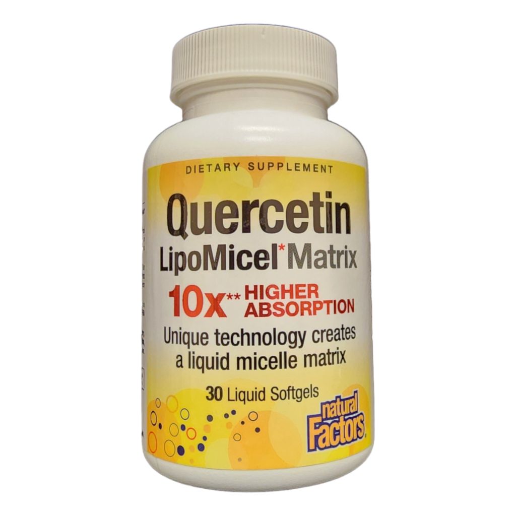 NATURAL FACTORS - QUERCETIN LIPOMICEL - MATRIX HIGHER ABSORBTION
