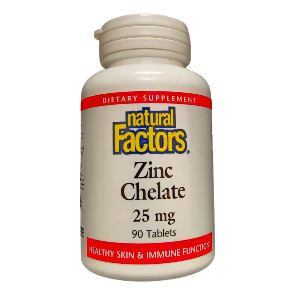 NATURAL FACTORS - ZINC CHELATE 25MG