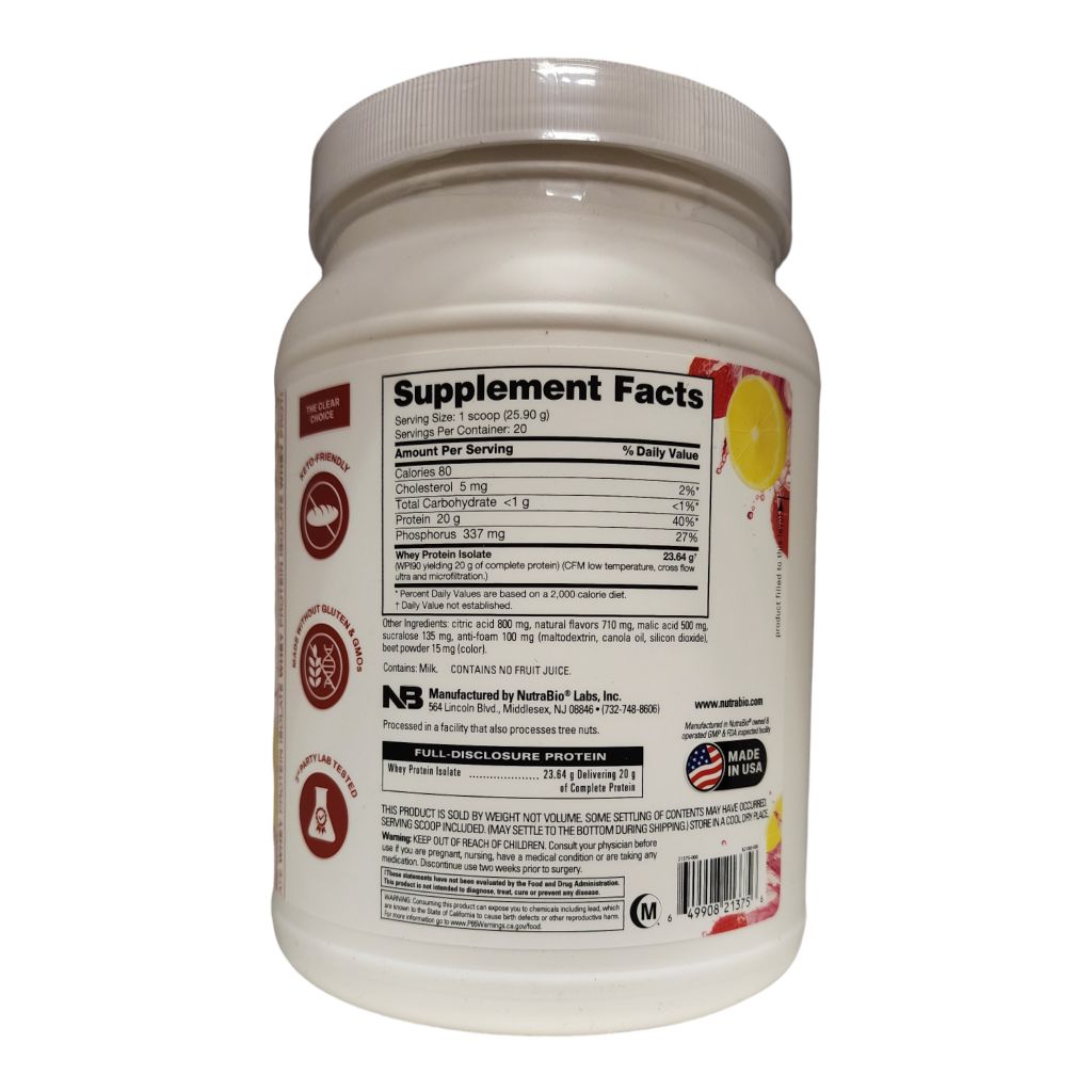 NUTRABIO CLEAR PROTEIN