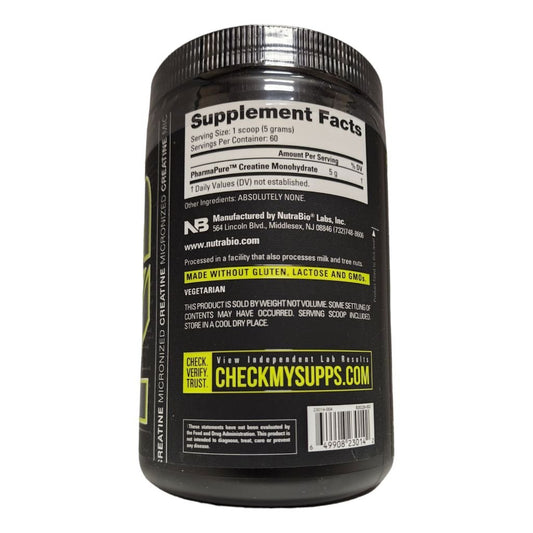 NUTRABIO - CREATINE MONOHYDRATE