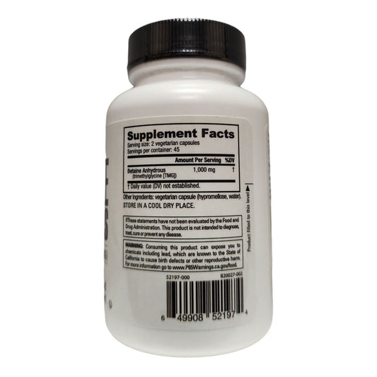 NUTRABIO - TMG (BETAINE ANHYDROUS) 500MG
