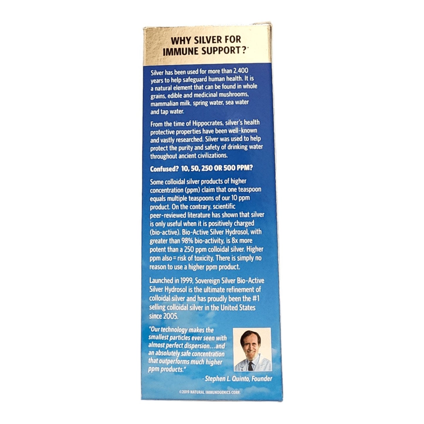 SOVEREIGN SILVER - BIO/ACTIVE SILVER HYDROSOL FOR IMMUNE SUPPORT