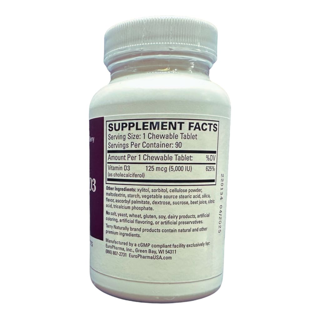 TERRY NATURALLY - VITAMIN D3 - 5000IU