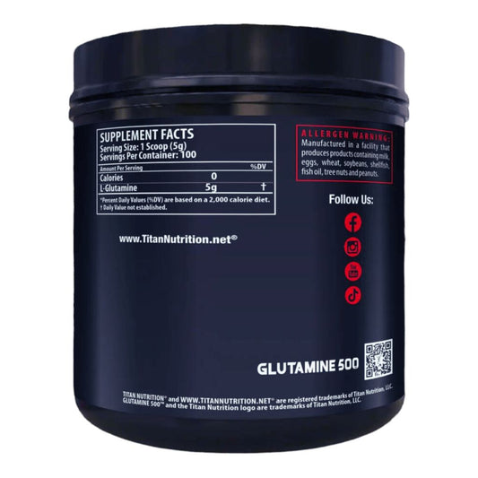 TITAN NUTRITION - GLUTAMINE 500