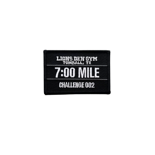 Lions Den Gym Pull Patch : 7:00 Mile Challenge 002