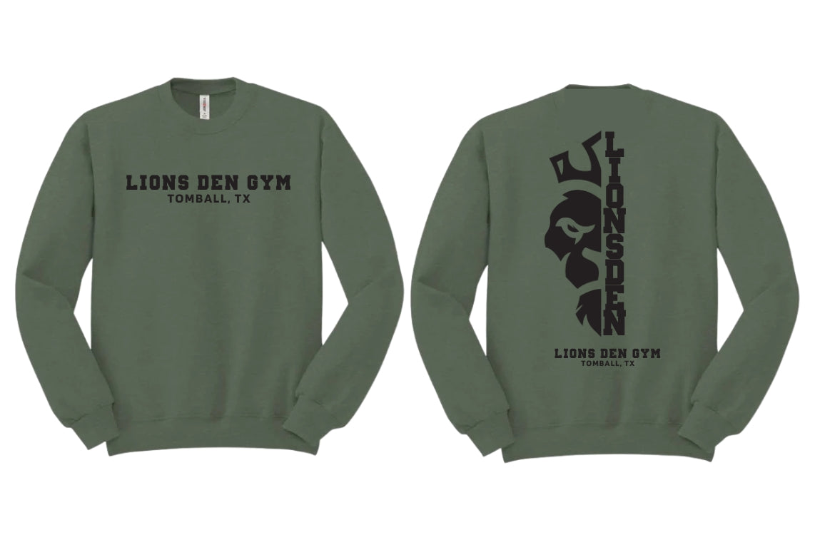 Lions Den Gym Crewneck: 018 Green