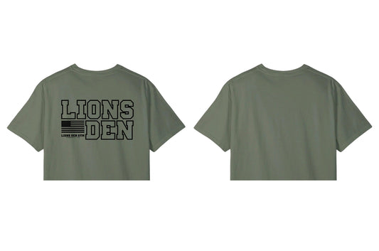 Lions Den Gym Cropped T-Shirt : 014 Green