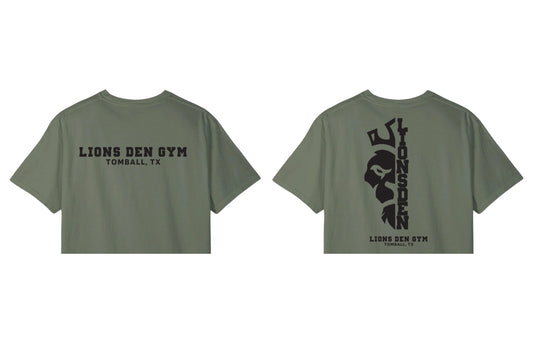 Lions Den Gym Cropped T-Shirt : 018 Green