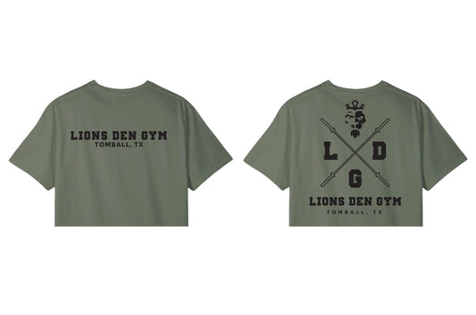 Lions Den Gym Cropped T-Shirt : 019 Green