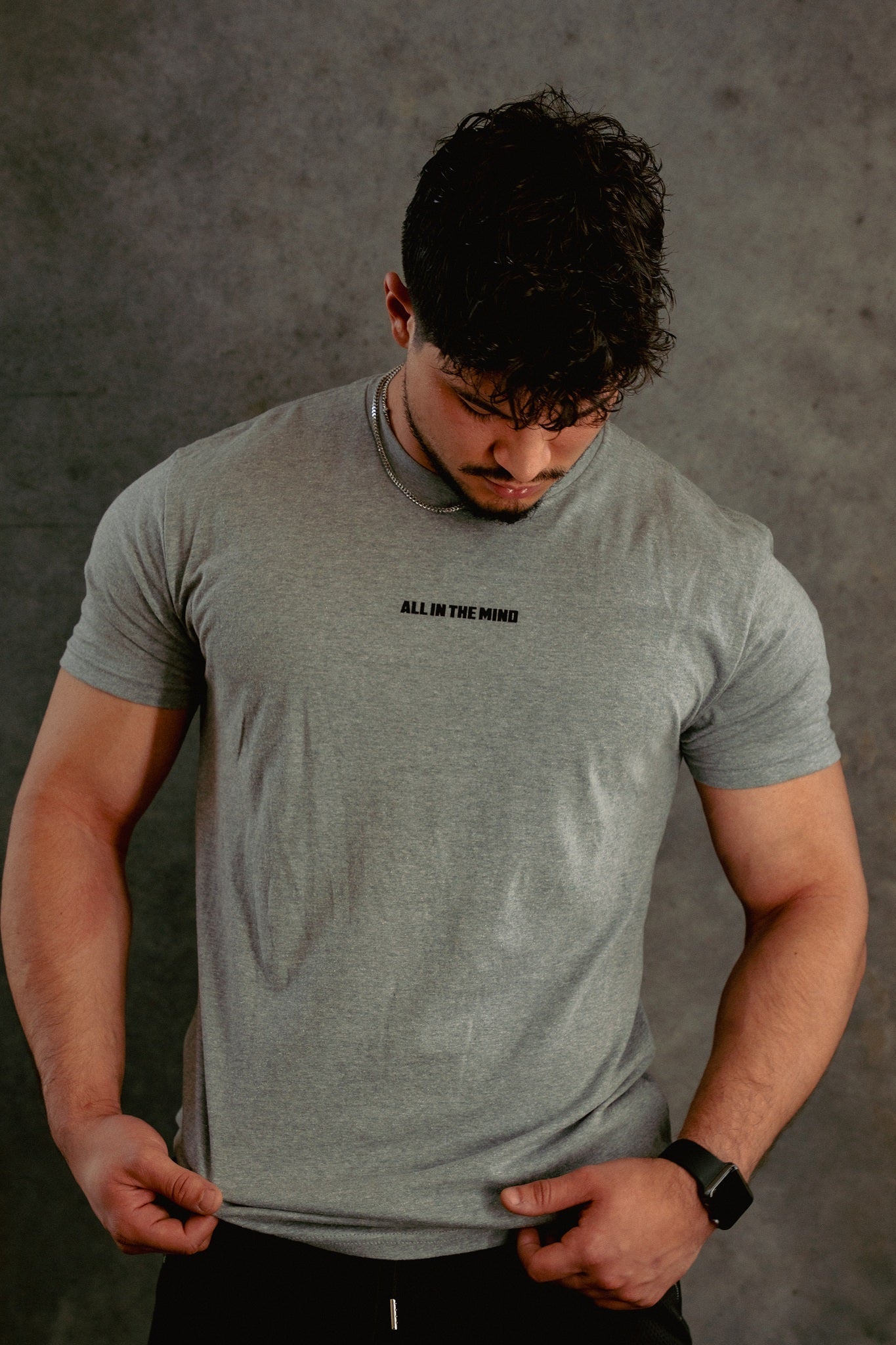 CORE LOGO TEE - GREY