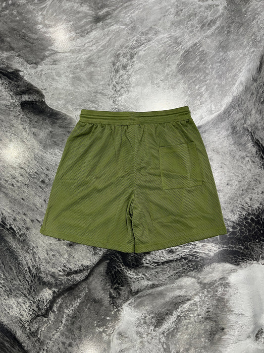 CORE MESH SHORTS - OLIVE GREEN