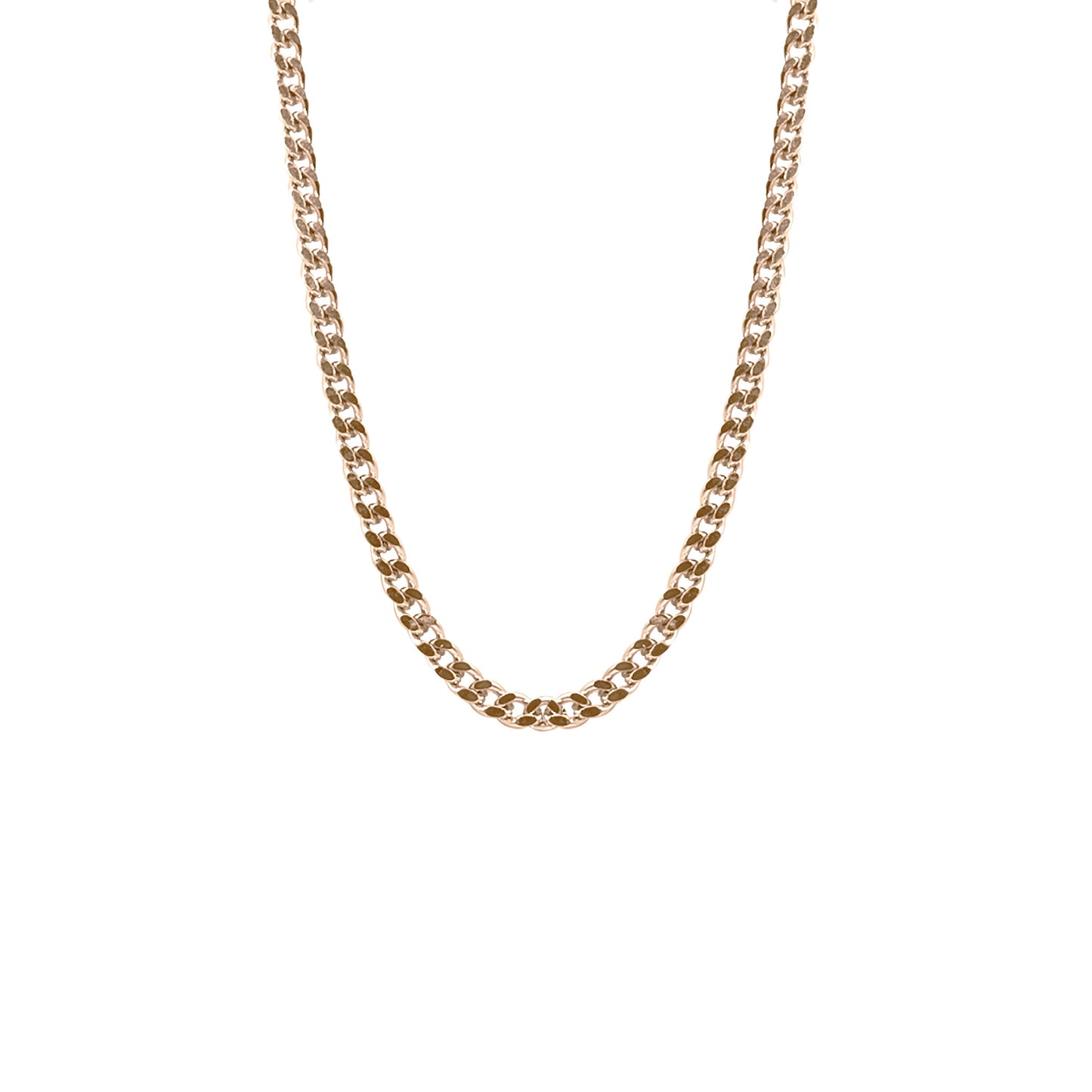 Maker Collection - Rose Gold Curb Necklace Chain