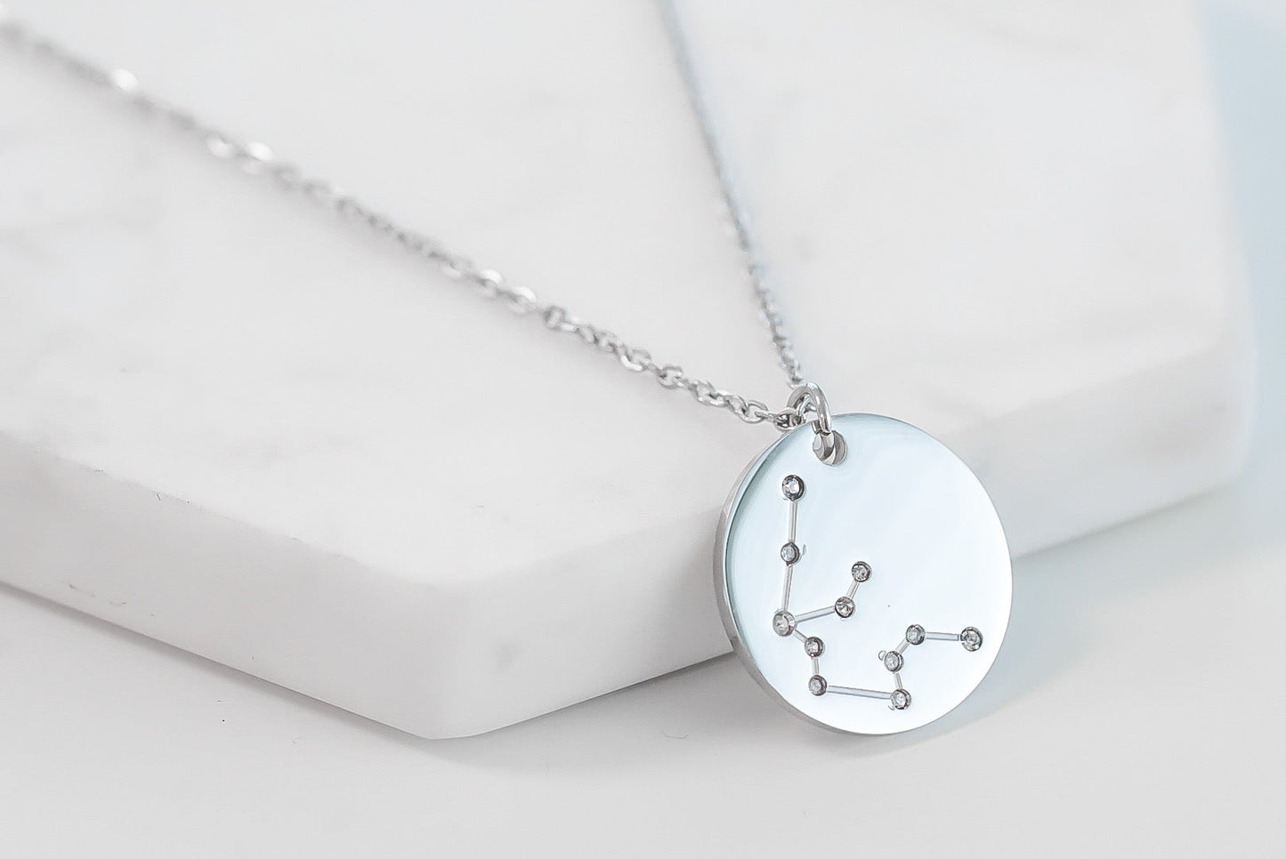 Zodiac Collection - Silver Aquarius Necklace (Jan 20 - Feb 18)
